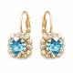 Earrings “Glory II (Aquamarine Blue)” created with Crystals by Swarovski®