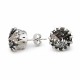 Earrings “Vintage VII (Black Patina)” created with Crystals by Swarovski®