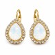 Серьги «Небесная Капля (White Opal)» с кристаллами Swarovski®