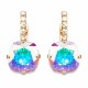 Earrings “Glare VII (Aurora Borealis)” created with Crystals by Swarovski®