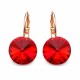 Серьги «Кларис II (Scarlet)» с кристаллами Swarovski®