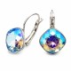 Earrings “Glare IV R (Light Sapphire Shimmer)” created with Crystals by Swarovski®