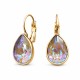 Earrings “Crystal Drop” (Army Green DeLite) adorned with Crystals by Swarovski®