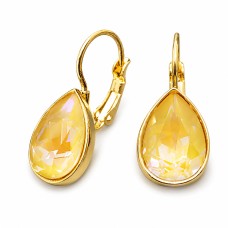 Auskarai moterims DiamondSky „Crystal Drop (Ochre DeLite)“ su Swarovski kristalais
