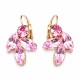 Earrings “Heavenly Flowers II” (Rosealine) dazzling with Crystals by Swarovski®