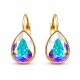 Earrings “Crystal Drop (Aurora Borealis)” created with Crystals by Swarovski®