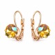 Earrings “Glory (Light Topaz Shimmer)” created with Crystals by Swarovski®