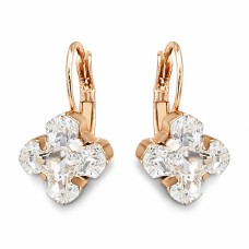 Auskarai moterims DiamondSky Byzantine Cross su Swarovski kristalais