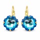 Auskarai „Gorgon (Bermuda Blue)“ su Swarovski® kristalais