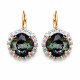 Auskarai moterims DiamondSky „Glare III (Graphite)“ su Swarovski kristalais