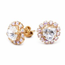 Auskarai moterims DiamondSky „Bermuda Triangle IV“ su Swarovski kristalais