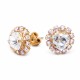 Серьги «Бермудский Треугольник IV» с кристаллами Swarovski®