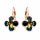 Серьги «Византийский Крест (Vitrail Medium)» с кристаллами Swarovski®