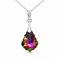 Sidabrinis pakabukas „Baroque IV (Vitrail Medium)“ su Swarovski® kristalais