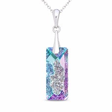 Sidabrinis pakabukas „Growing Crystal II (Vitrail Light)“ su Swarovski® kristalais