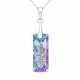 Sidabrinis pakabukas „Growing Crystal II (Vitrail Light)“ su Swarovski® kristalais