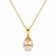 Sidabrinis pakabukas „Crystal Drop (Honey)“ su Preciosa® kristalais