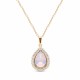 Кулон «Небесная Капля (Rose Water Opal)» с кристаллами Swarovski®