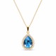 Pendant “Celestial Drop (Aquamarine Blue)” created with Crystals by Swarovski®