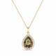 Pendant “Celestial Drop” (Gold Patina) embellished with Crystals by Swarovski®
