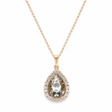 Pakabukas „Celestial Drop (Rose Patina)“ su Swarovski® kristalais