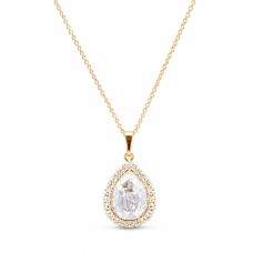 Pakabukas „Celestial Drop (Silver Patina)“ su Swarovski® kristalais