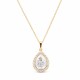 Pakabukas „Celestial Drop (Silver Patina)“ su Swarovski® kristalais