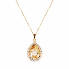 Pakabukas „Celestial Drop (Golden Shadow)“ su Swarovski® kristalais