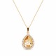 Pakabukas „Celestial Drop (Golden Shadow)“ su Swarovski® kristalais
