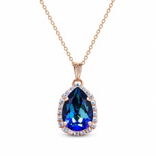 Pakabukas „Celestial Drop III (Bermuda Blue)“ su Swarovski® kristalais