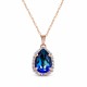 Pakabukas „Celestial Drop III (Bermuda Blue)“ su Swarovski® kristalais
