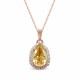 Pendant “Celestial Drop III (Golden Shadow)” created with Crystals by Swarovski®