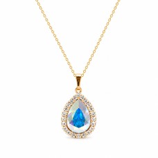 Pakabukas „Celestial Drop (Aurora Borealis)“ su Swarovski® kristalais