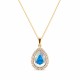 Pakabukas „Celestial Drop (Aurora Borealis)“ su Swarovski® kristalais