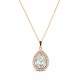Кулон «Небесная Капля (White Patina)» с кристаллами Swarovski®