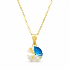Kaklo papuošalas moterims DaimondSky Clarice II (Crystal AB) su Swarovski kristalais