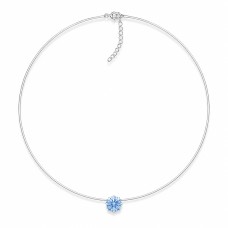 Nematomas sidabrinis pakabukas „Invisible (Arctic Blue)“ su Swarovski® kristalu