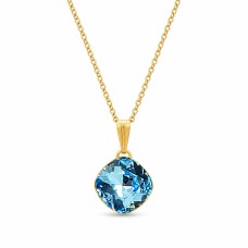 Pakabukas „Glare IV (Aquamarine Blue)“ su Swarovski® kristalais