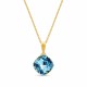 Кулон «Ослепительный Блеск IV (Aquamarine Blue)» с кристаллами Swarovski®