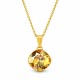 Pendant “Glare IV (Golden Shadow)” created with Crystals by Swarovski®