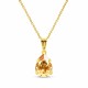 Pendant “Venus II (Golden Shadow)” created with Crystals by Swarovski®