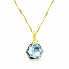 Pakabukas „Fantasy (Aquamarine Blue)“ su Swarovski® kristalais