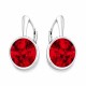 Серебряные серьги «Кларис (Scarlet)» с кристаллами Сваровски®