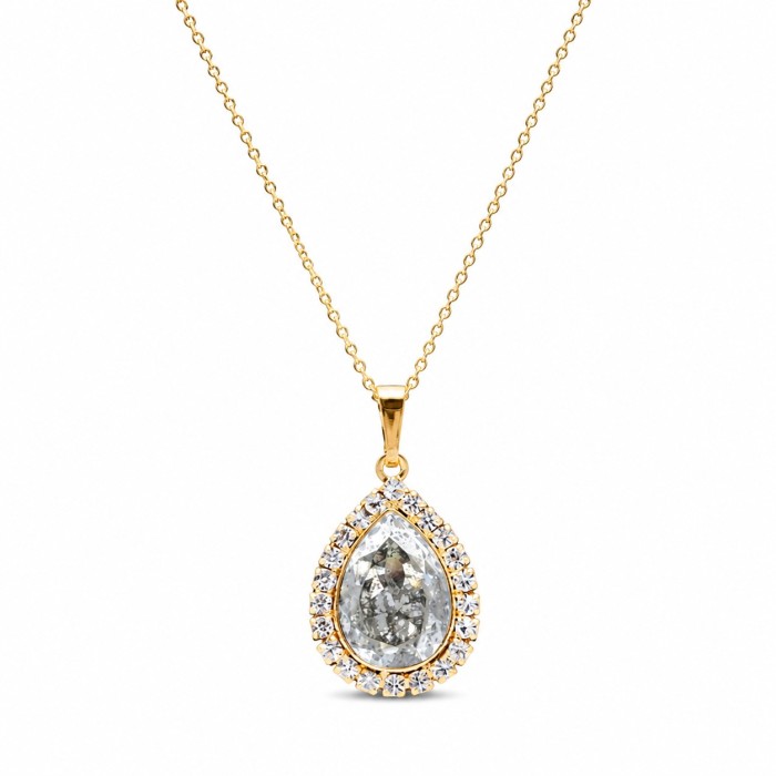 Jewelry Set “Celestial Drop” (Silver Patina) embellished with Crystals by Swarovski®