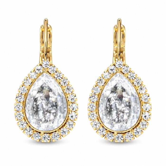 Jewelry Set “Celestial Drop” (Silver Patina) embellished with Crystals by Swarovski®