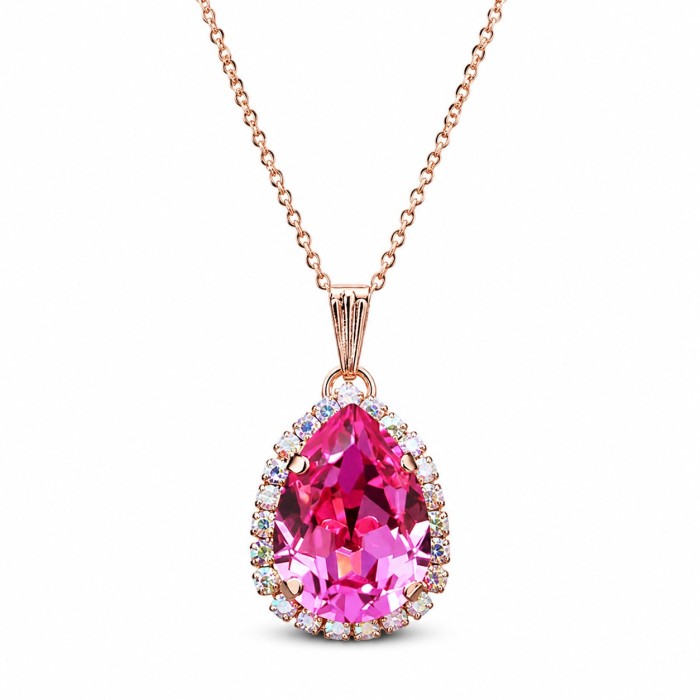 Papuošalų rinkinys moterims „Celestial Drop III (Rose)“ su Swarovski® kristalais