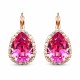Papuošalų rinkinys moterims „Celestial Drop III (Rose)“ su Swarovski® kristalais