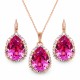 Papuošalų rinkinys moterims „Celestial Drop III (Rose)“ su Swarovski® kristalais