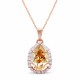 Jewelry Set “Celestial Drop III (Golden Shadow)” created with Crystals by Swarovski®