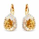 Jewelry Set “Celestial Drop III (Golden Shadow)” created with Crystals by Swarovski®